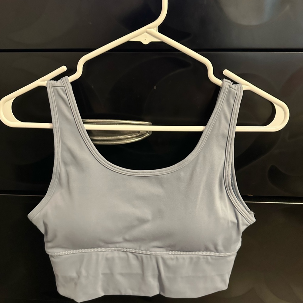 Blue Women's Cropped Tank Top